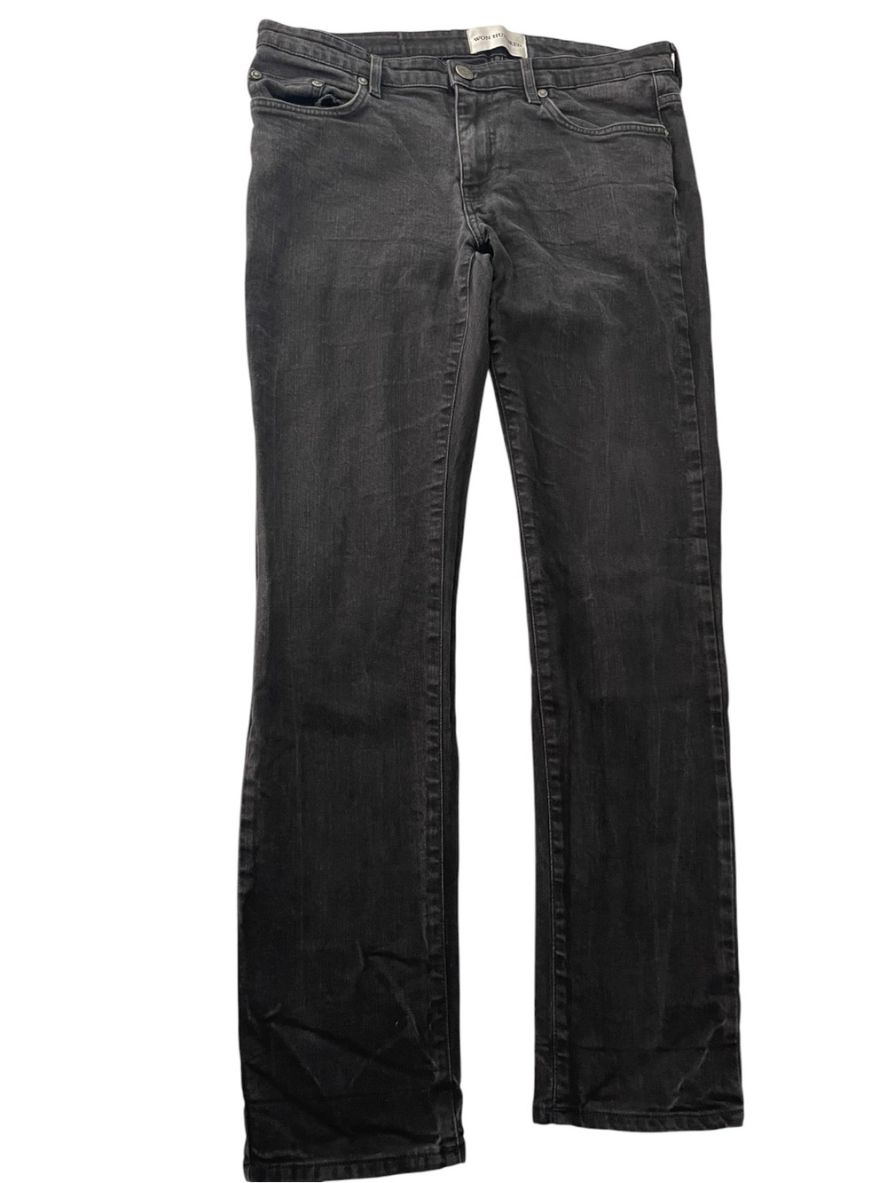 Won Hundred Dean A Black Jeans 33/32 Slim Straight Stretch Denim